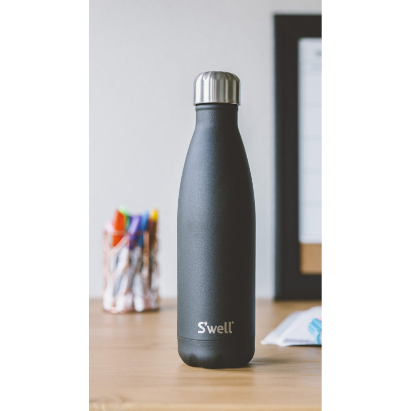 S'well Stainless Steel Water Bottle - 17 Fl Oz - Triple-Layered Vacuum-Insulated Containers, Azurite, 25.oz