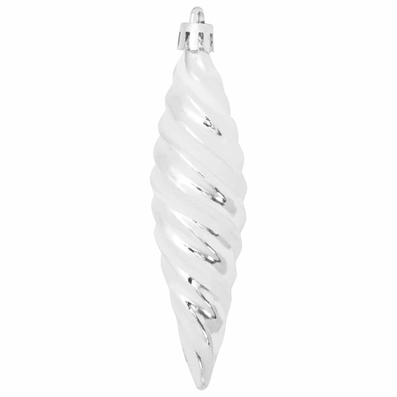 vidaXL Christmas Spiral Shape Ball, Silver