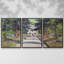Sentier dans le jardin de Monet à Giverny, 1900, reproduction sur toile 3 pièces-210095303-210095305