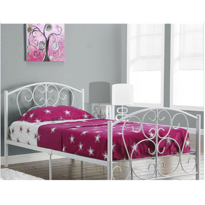 Daniell UK Single - DE 90 X 190 Cm Metal Bed, White