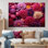 «Pink Chrysanthemums Gardens Collage I - Chrysanthemums», art mural