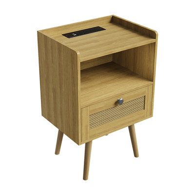40cm W Manufactured Wood Bedside Table