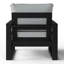 Fauteuil club de patio à assise profonde avec cadre (ensemble de 2)-980604236-980604238