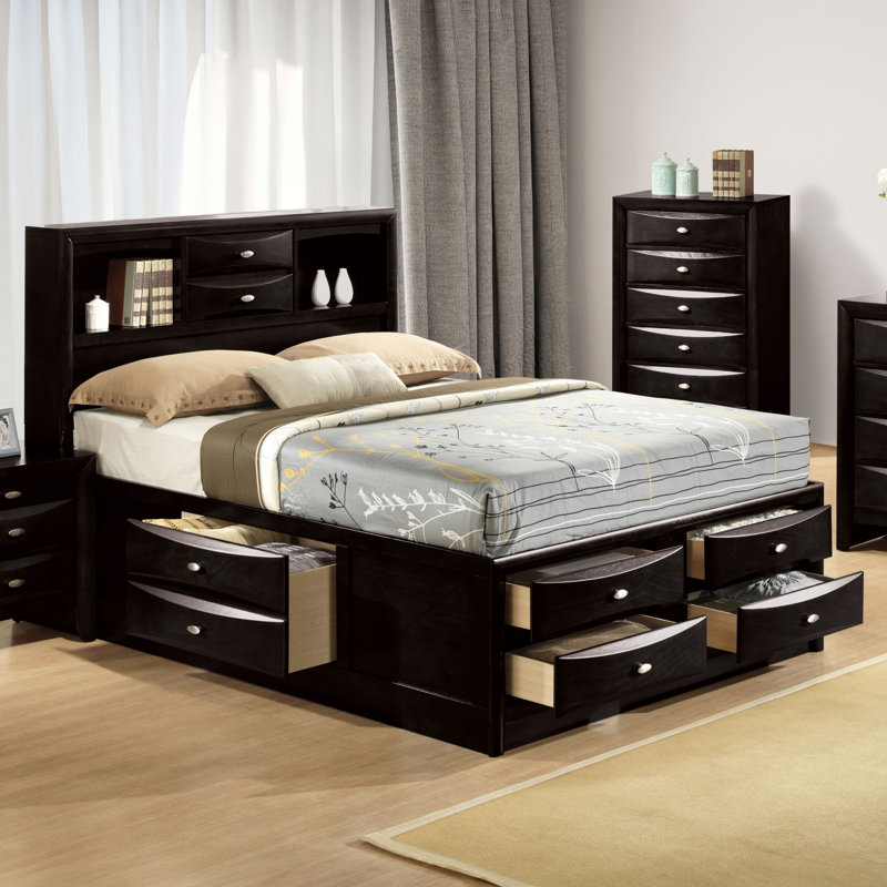 Barrington Bed, Black, Full/ Double