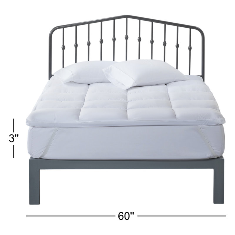 Newburg Ultra Plush 3" Mattress Topper Pad, Queen