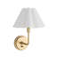 Polly Sconce Single (Blackened Brass with Green Scalloped Shade)-125462220-125462222