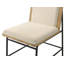 Chaises d'appoint rembourrées 2 pièces avec structure en métal Kepler Driftwood
