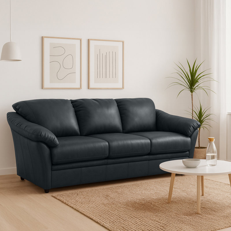 Ramdev Upholstered 80'' Sofa, Blue