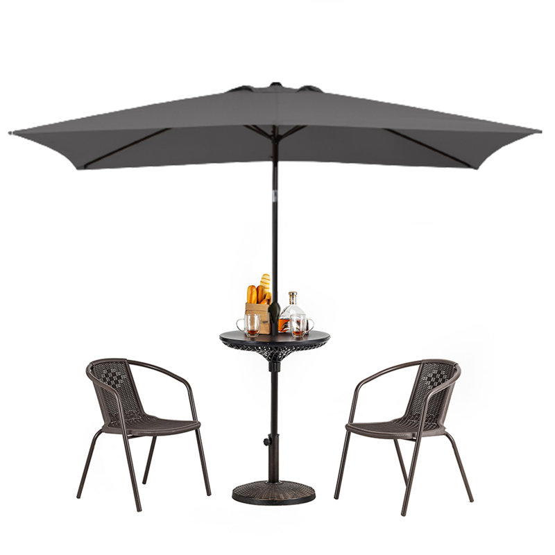 Parasol de patio avec table