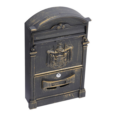 Metal Post Mounted Post Box
