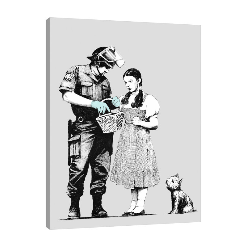 Dorothy Searched by Banksy - Wrapped Canvas Print, 41 cm H x 30 cm W x 4 cm D