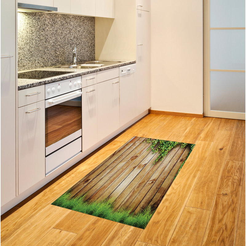 Tapis décoratif rustique en fibre de polyester à haute densité, Rectangle 2 pi 7 po x 5 pi