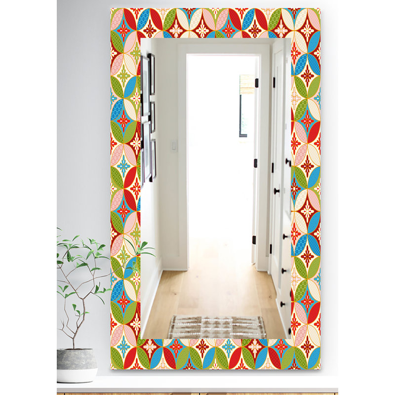 Miroir mural texture cercles, H 39,4 po x l 29,5 po