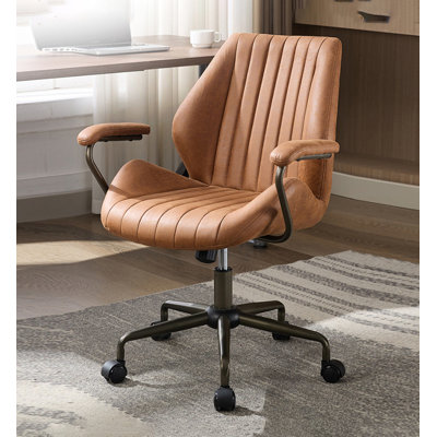 Light Luxury Style Suede Adjustable Office Chair