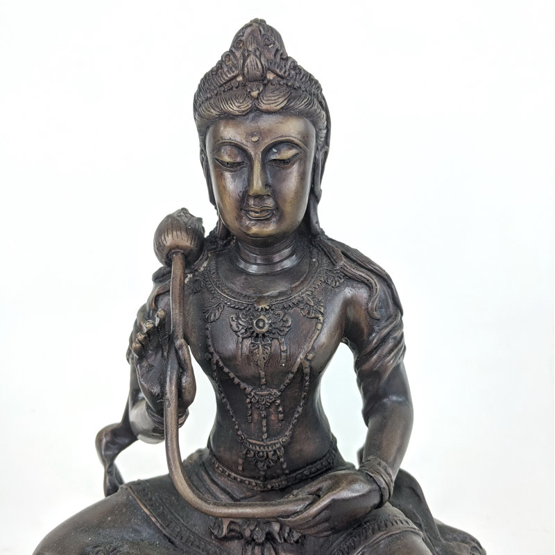 Figurine Guan Yin sur éléphant