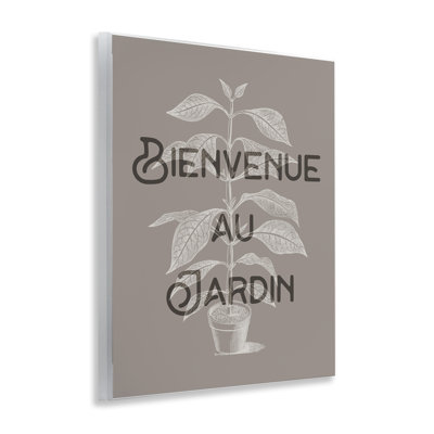 «French Garden Plant», plaque murale par Lil 'Rue