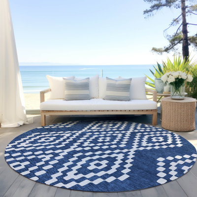 Malek Indoor/Outdoor Area Rug with Non-Slip Backing