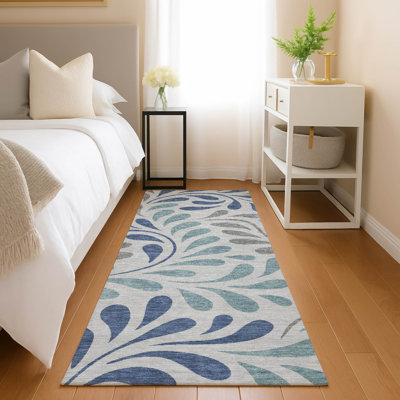 Tapis botanique intérieur / extérieur lavable à la machine Lanphear ACN2411