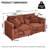 112.2" Modular Sectional Sofa 2-Seater-1914585807