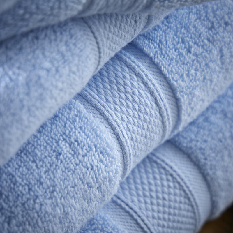 Luxury Zero Twist 100% Cotton Hand Towel, Sky Blue