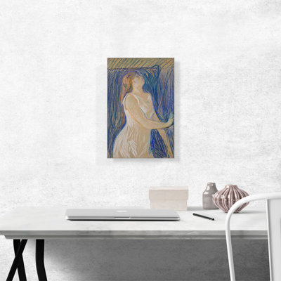 «Ketch of the Model Posing 1893» par Edvard Munch, reproduction d'art sur toile tendue