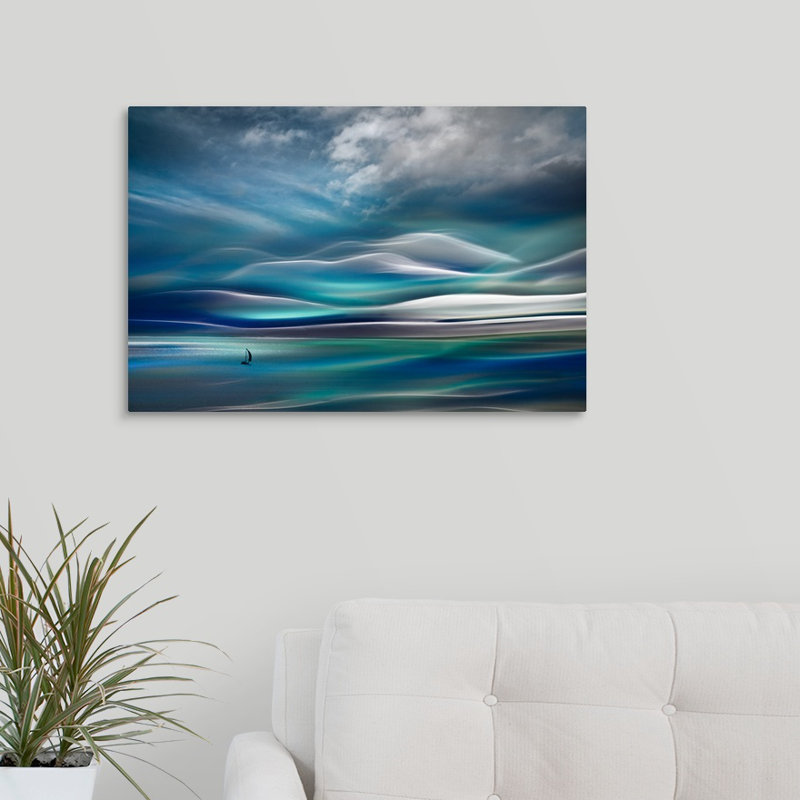 " Sailing " by Ursula Abresch, 32" H x 48" W x 1.5" D
