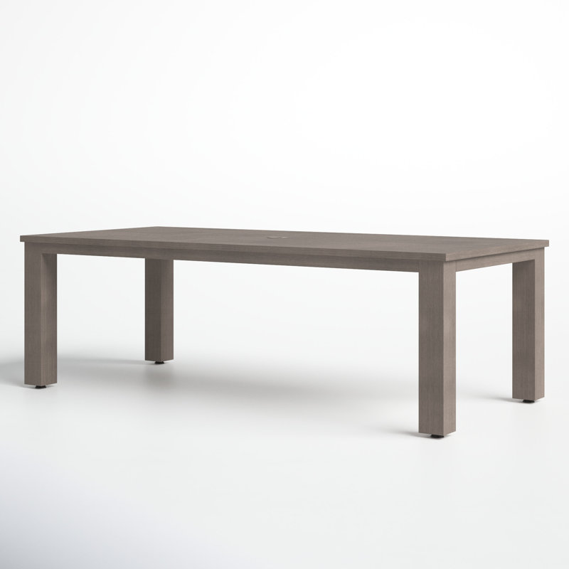 Pascaline Rectangular Aluminum Outdoor Dining Table