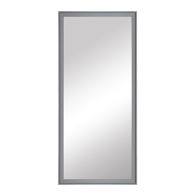 Monroe Collection, Full Length Mirror, in a, Ideal Dressing Room Mirror, True Reflections Glass, Wood Frame,  Lean Against Wall or Wall-Mounted, 
