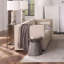 Porcini Wood Side Table, Gray Wash
