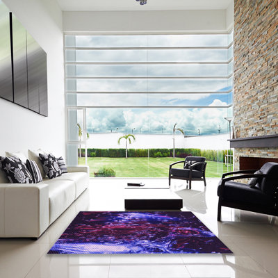 Tapis 100% à motifs lavables à la machine 2989 - Pat113-PUR