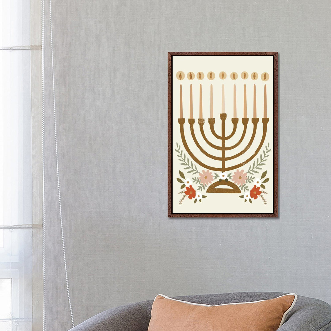 Natural Hanukkah Collection II von Victoria Barnes - Galerie-verpackte Leinwand Giclée auf Leinwand