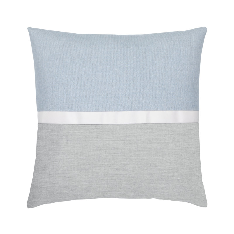 Mono Lumbar Indoor/Outdoor Pillow Cover & Insert, Gray, 12" H x 20" W