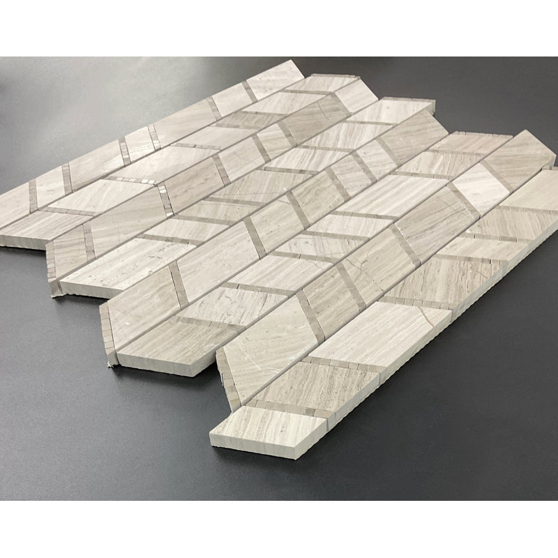 Marble Random Wall & Floor Tile, Wooden Gray / Anthen Gray