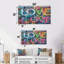 «Love Love Love Colorful - Fashion Quotes», ensemble d'art mural 4 pièces-620238728