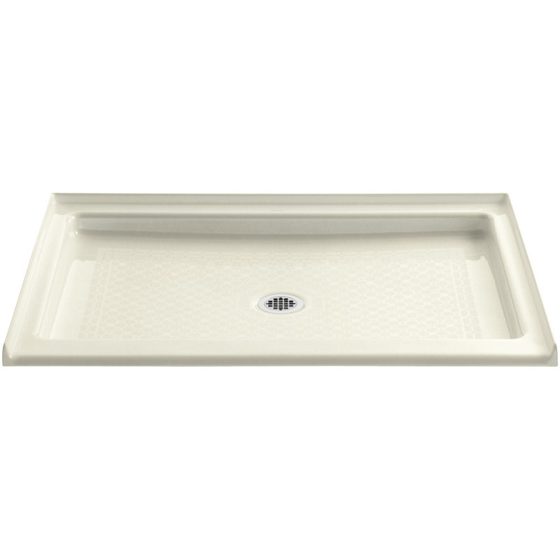Base de douche à drain simple 48 po x 36 po Kathryn®, Sucre de canne