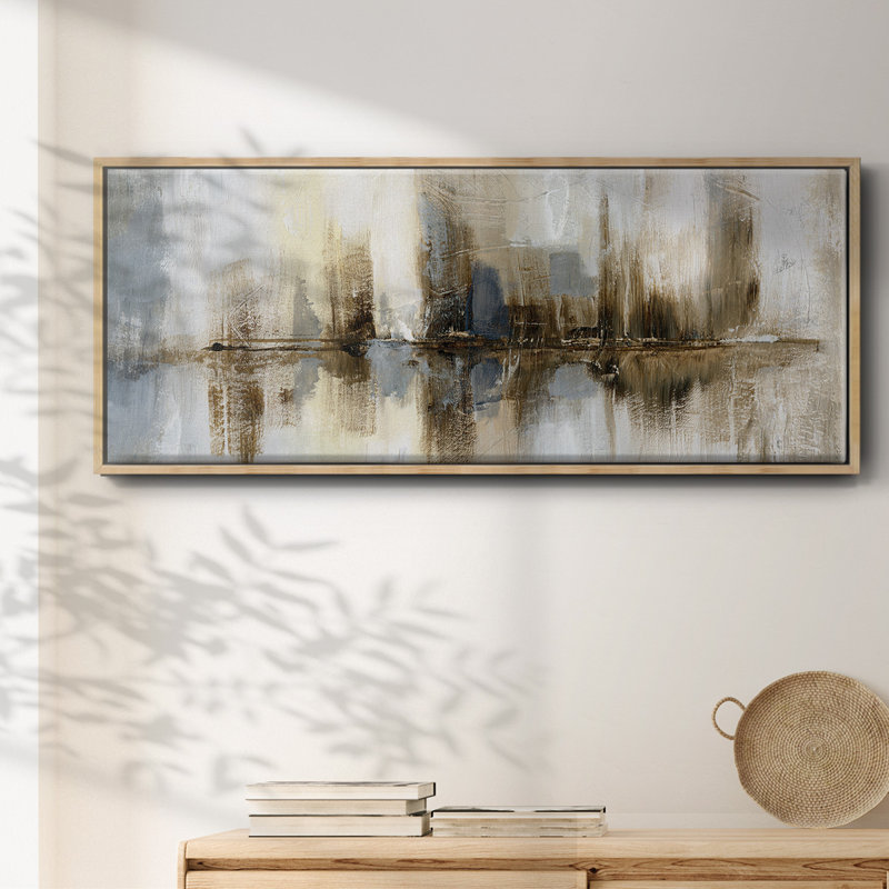Harbor Lights- Framed Canvas, 20" H x 50" W