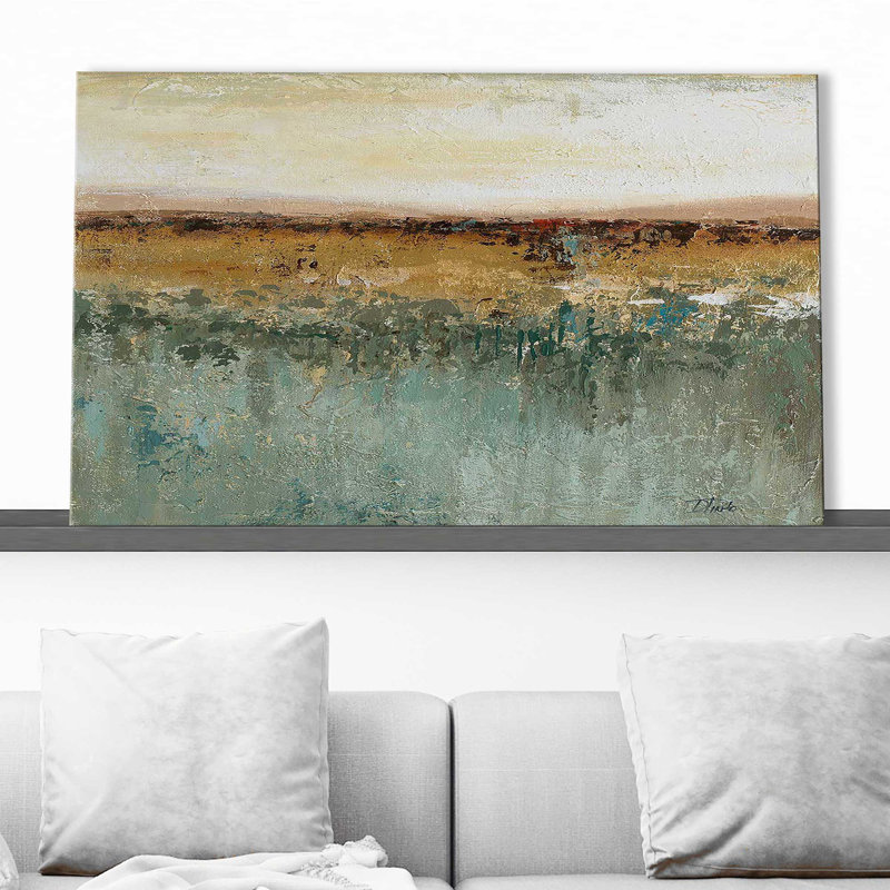 Antique Contemporary II by - Peinture, Toile tendue, H 36 po x l 60 po x P 1,5 po