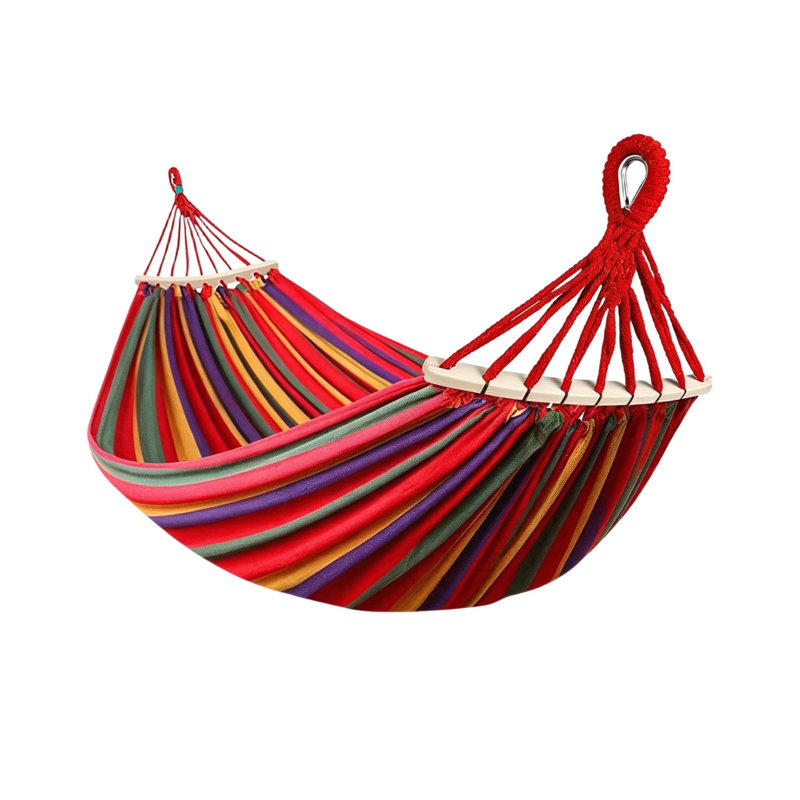 Camping Hammock Outdoor 275 x 155 cm with Spreader Bars 550 lb Load Capacity