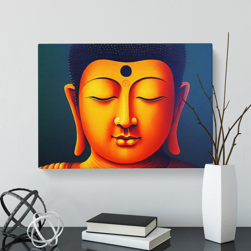 Golden Buddha Vol.3 - Wrapped Canvas, 35cm H x 50cm W x 3cm D