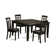 Pilning 4 - Person Solid Wood Top Four Leg Dining Set