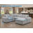 Two Colors Fabric Modular Sectional With Wireless Charging (6 Piece)-1031812062