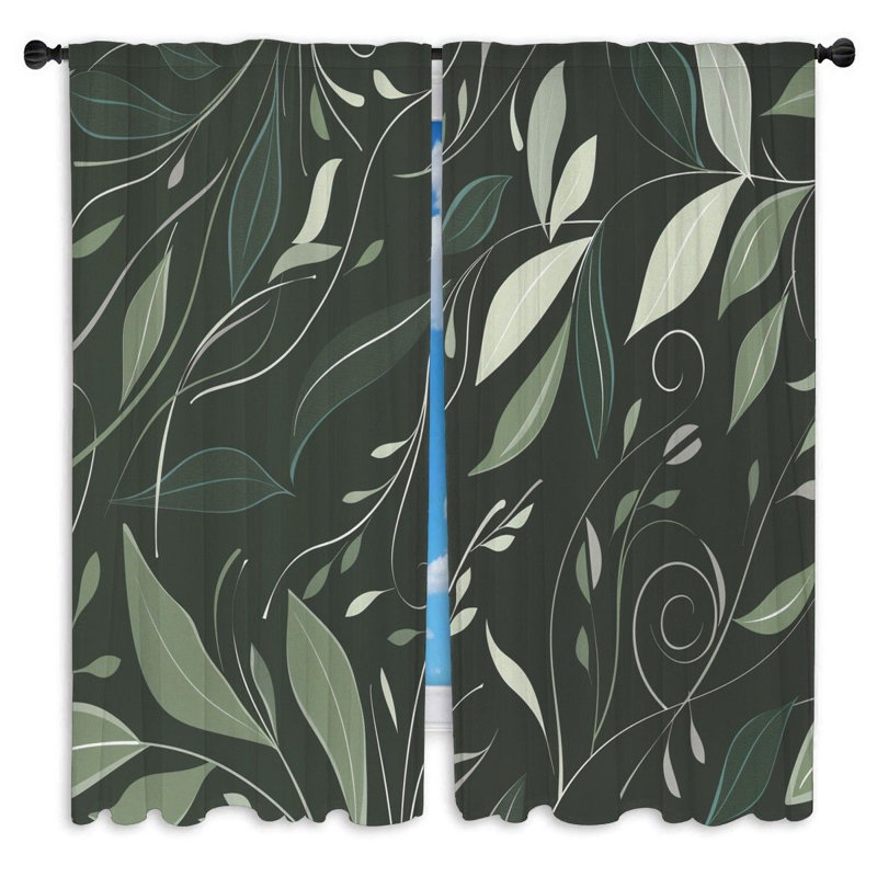 Paire de rideaux obscurcissant en polyester Kelene, L 20 po x L 82 po