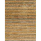 Textures Hand Knotted Wool Striped Area Rug
