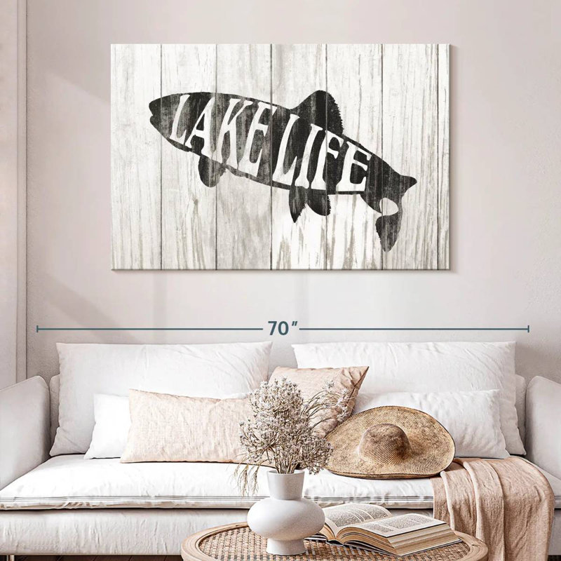 Plaque murale «Lake Life», H 32 po x l 48 po