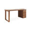 Bureau rectangulaire en bois massif à 3 tiroirs Chestnut-109264364-109264363