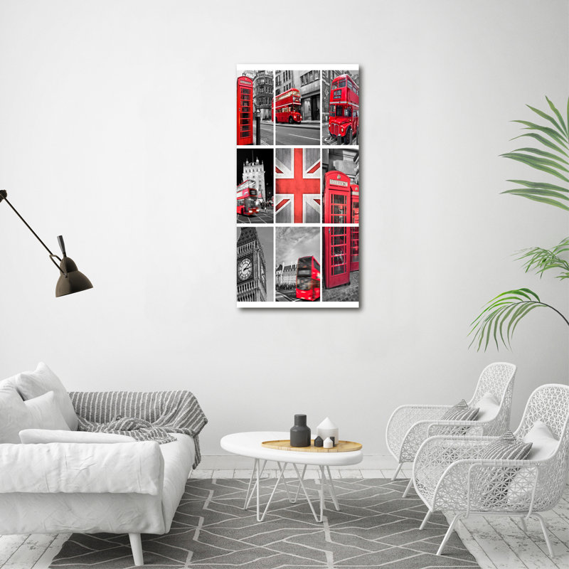 Collage London - Wrapped Canvas Print