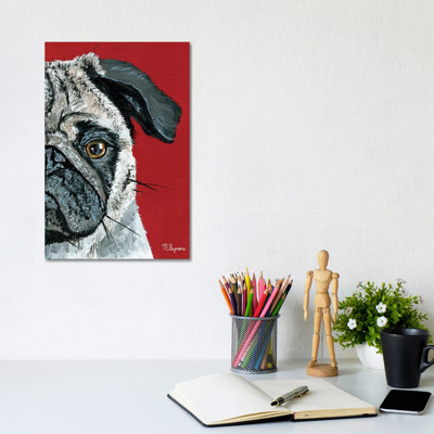 " Pug A Boo " by Melissa Symons Painting Print