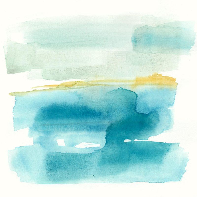 " Liquid Horizon I " by Jennifer Goldberger, 30" H x 30" W x 1.25" D