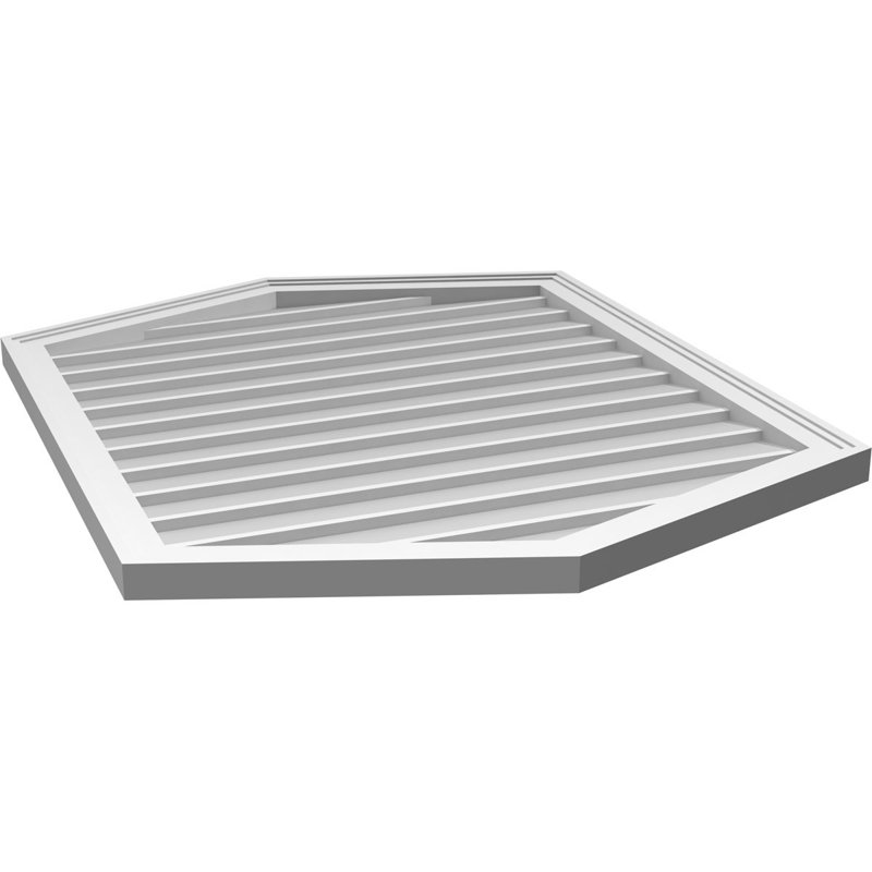 Ventilé vertical à pignon vertical 4/12 po, H 40 po x l 32 po x P 1,5 po