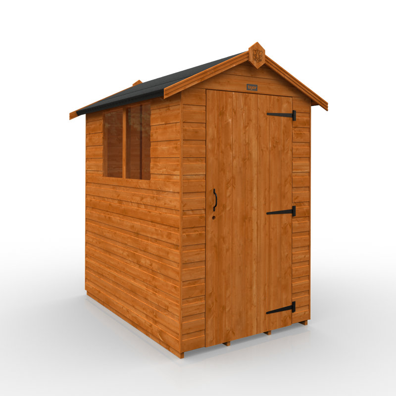 6x4w Tiger Shiplap Apex